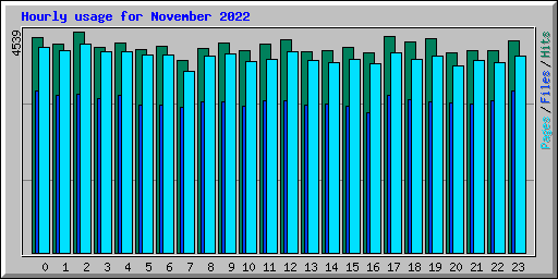Hourly usage for November 2022